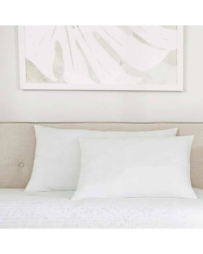 Set of 2 Plush Bed Pillows - White, Polyester image