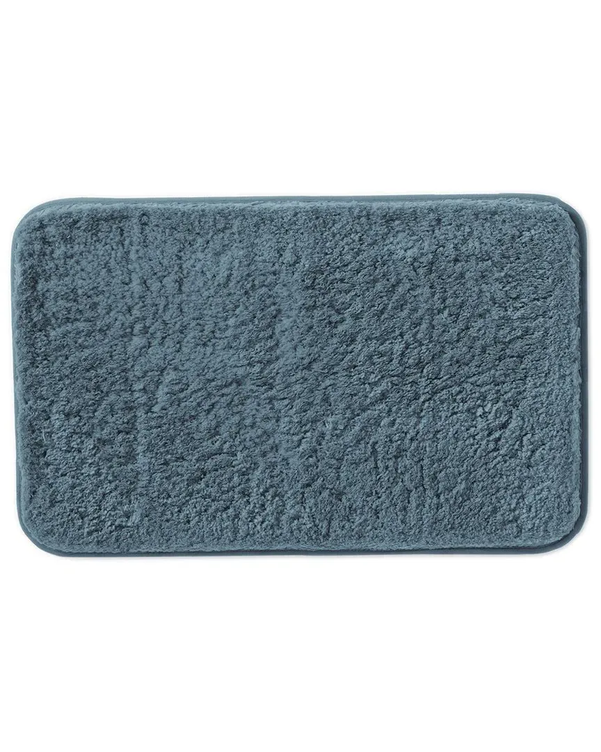 Shaggy Bath Mat with Anti-Skid Backing - Light Blue, Microfiber