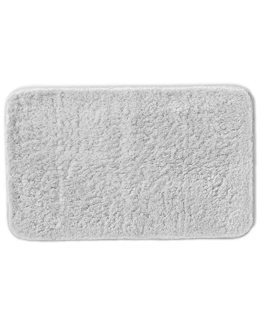 Shaggy Bath Mat with Anti-Skid Backing - Light Grey, Microfiber