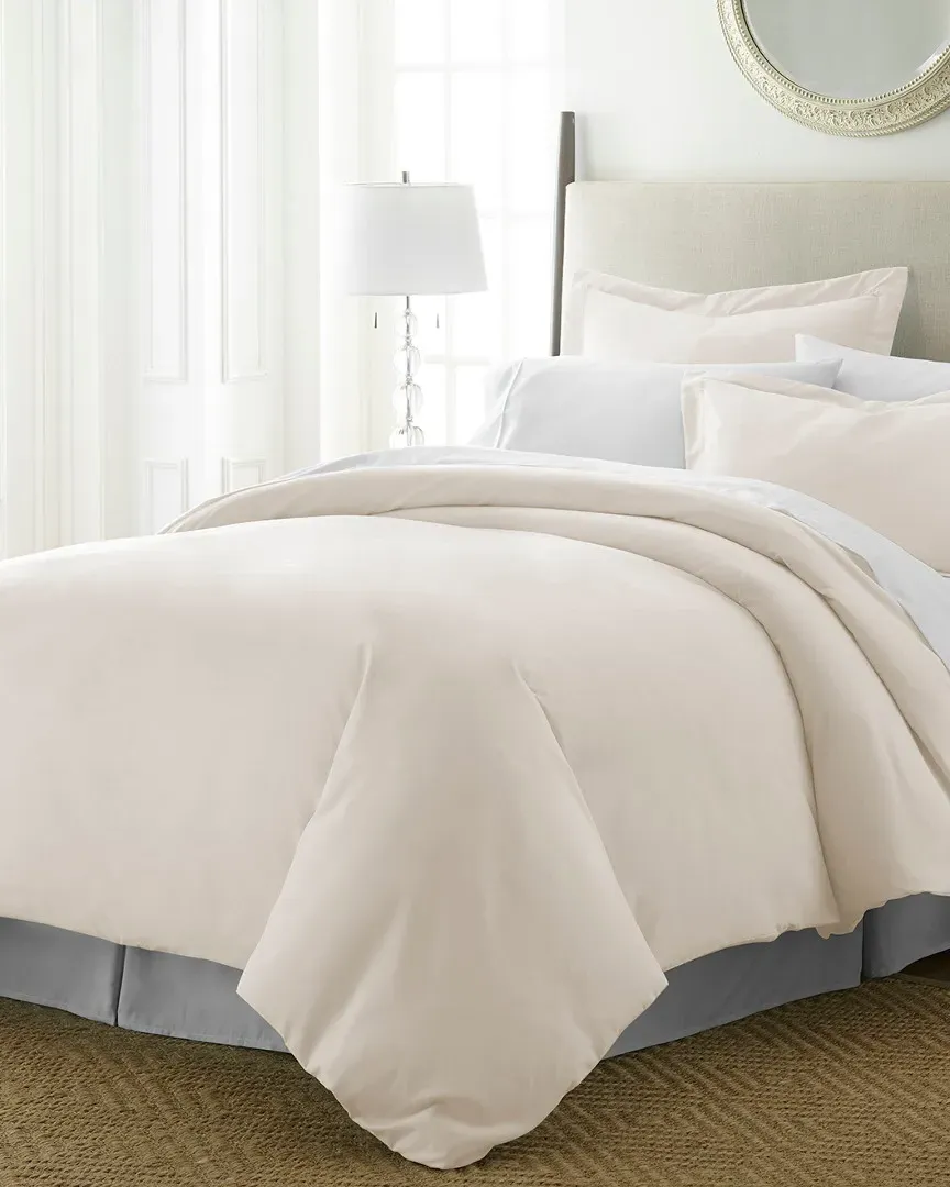 Ultra Soft 3-Piece Duvet Cover Set - Ivory, Microfiber