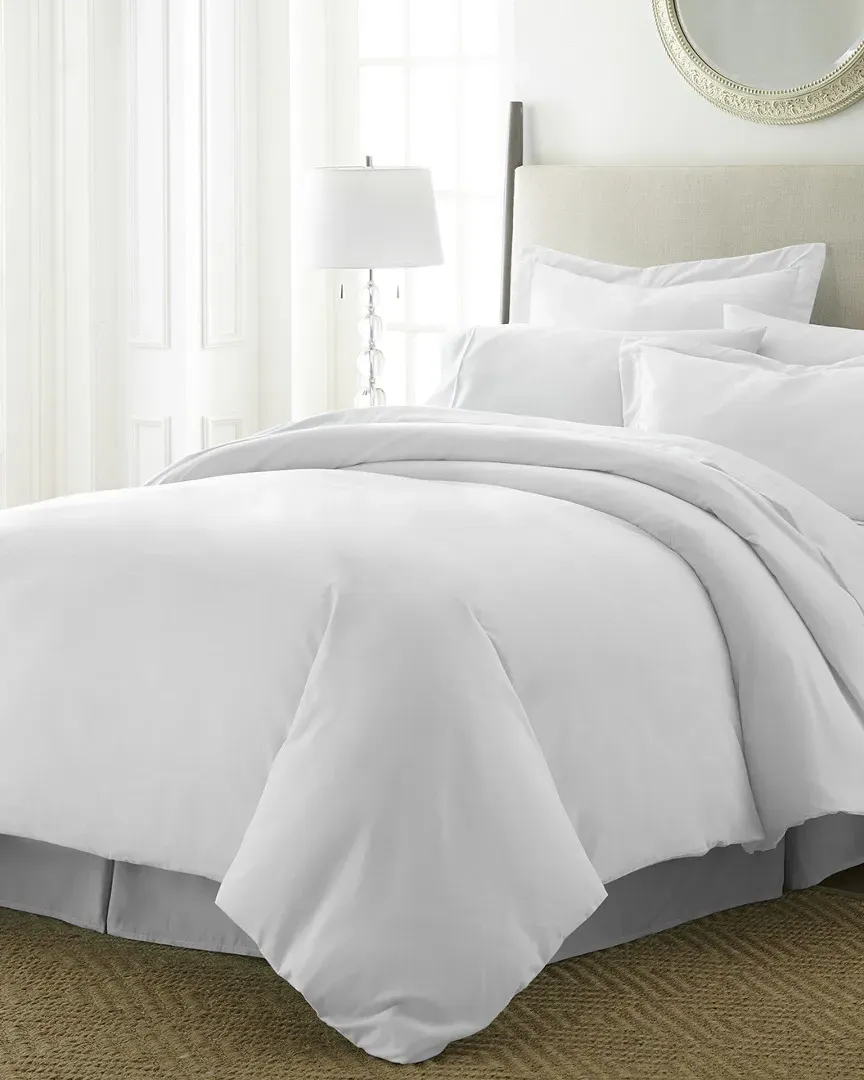 Ultra Soft 3-Piece Duvet Cover Set - White, Microfiber