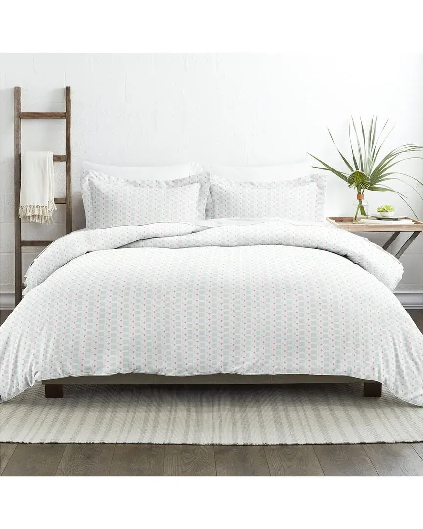 Ultra Soft Lights Pattern 3-Piece Duvet Cover Set - Aqua