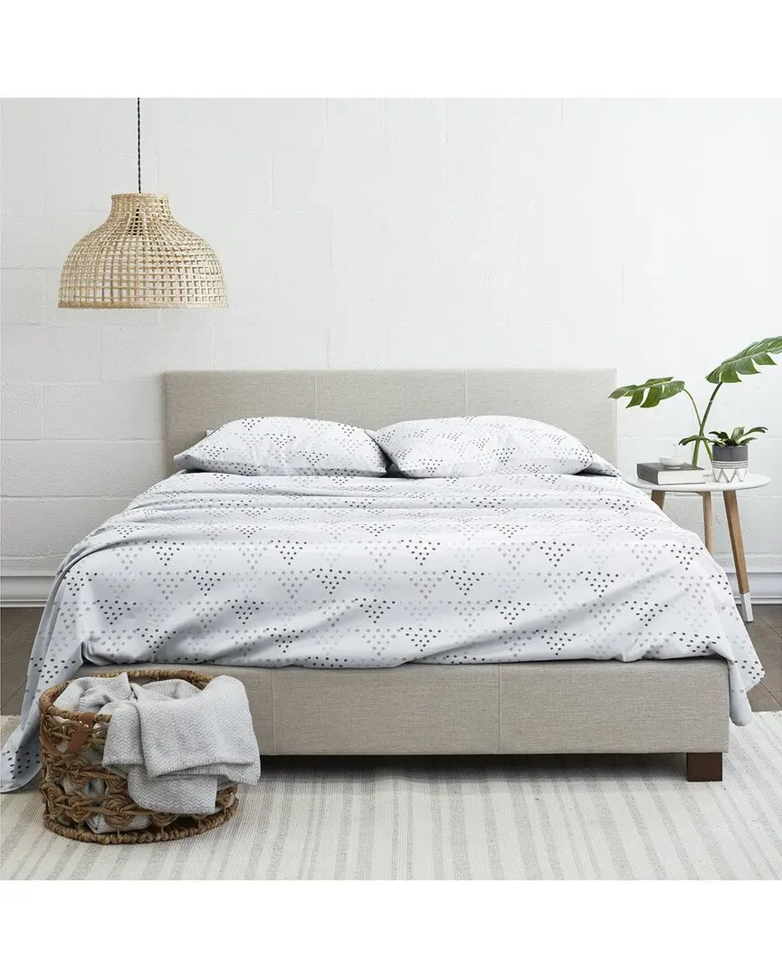 Ultra Soft Trio 4-Piece Sheet Set - Grey, Microfiber