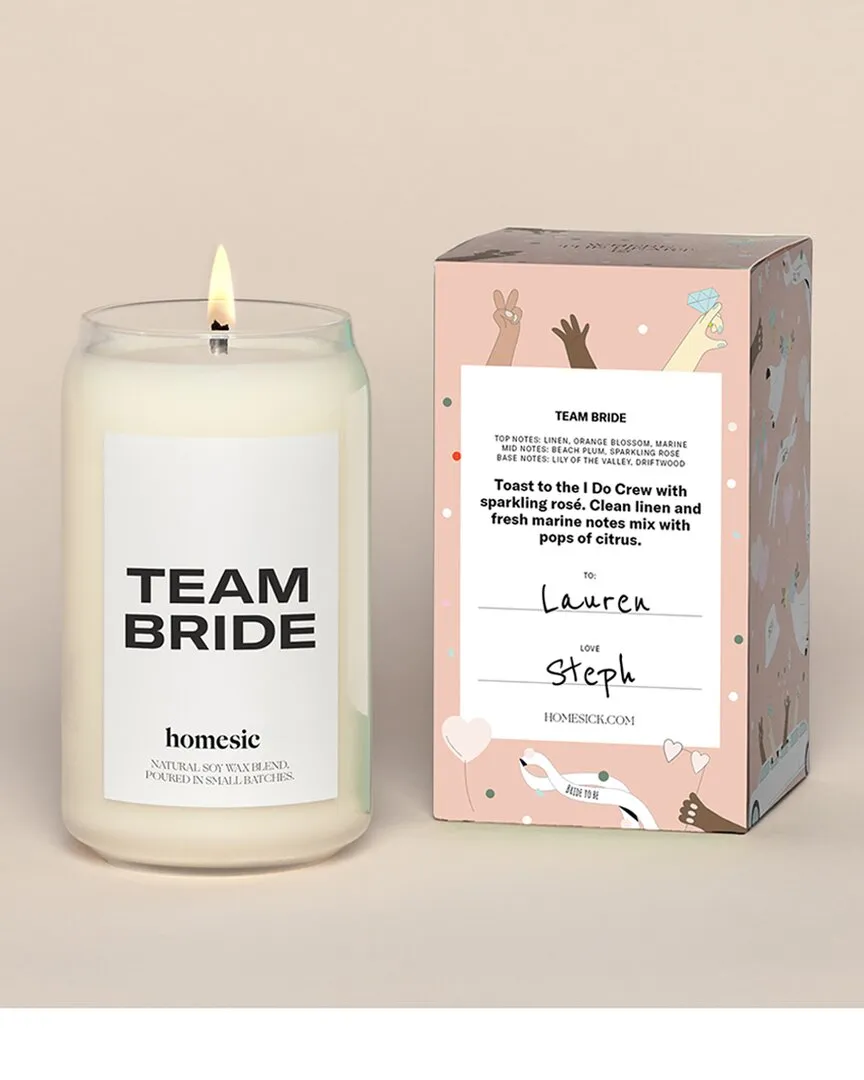 Team Bride Scented Candle - White image
