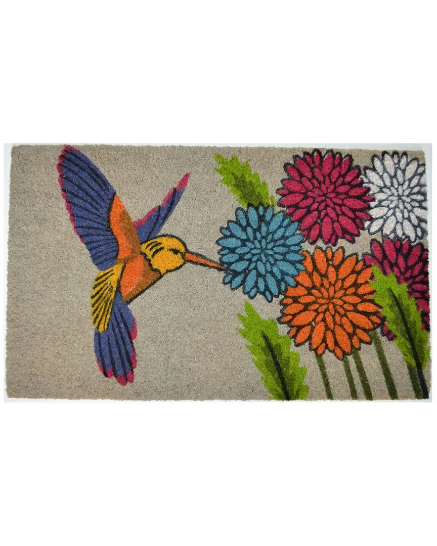 Blue Hummingbird Handmade Doormat - Coir image