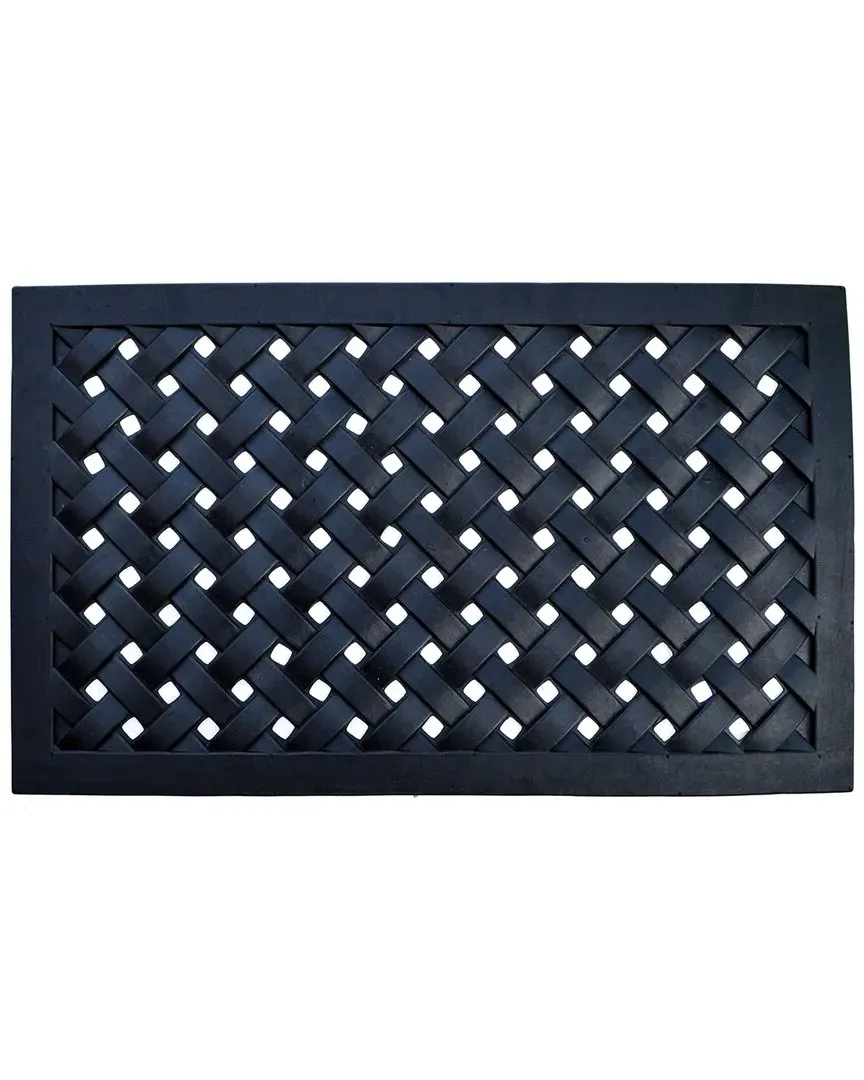 Braided Mat Doormat - Black, Rubber image
