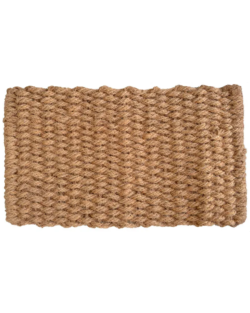 Embedded Rope Doormat - Brown, Coir