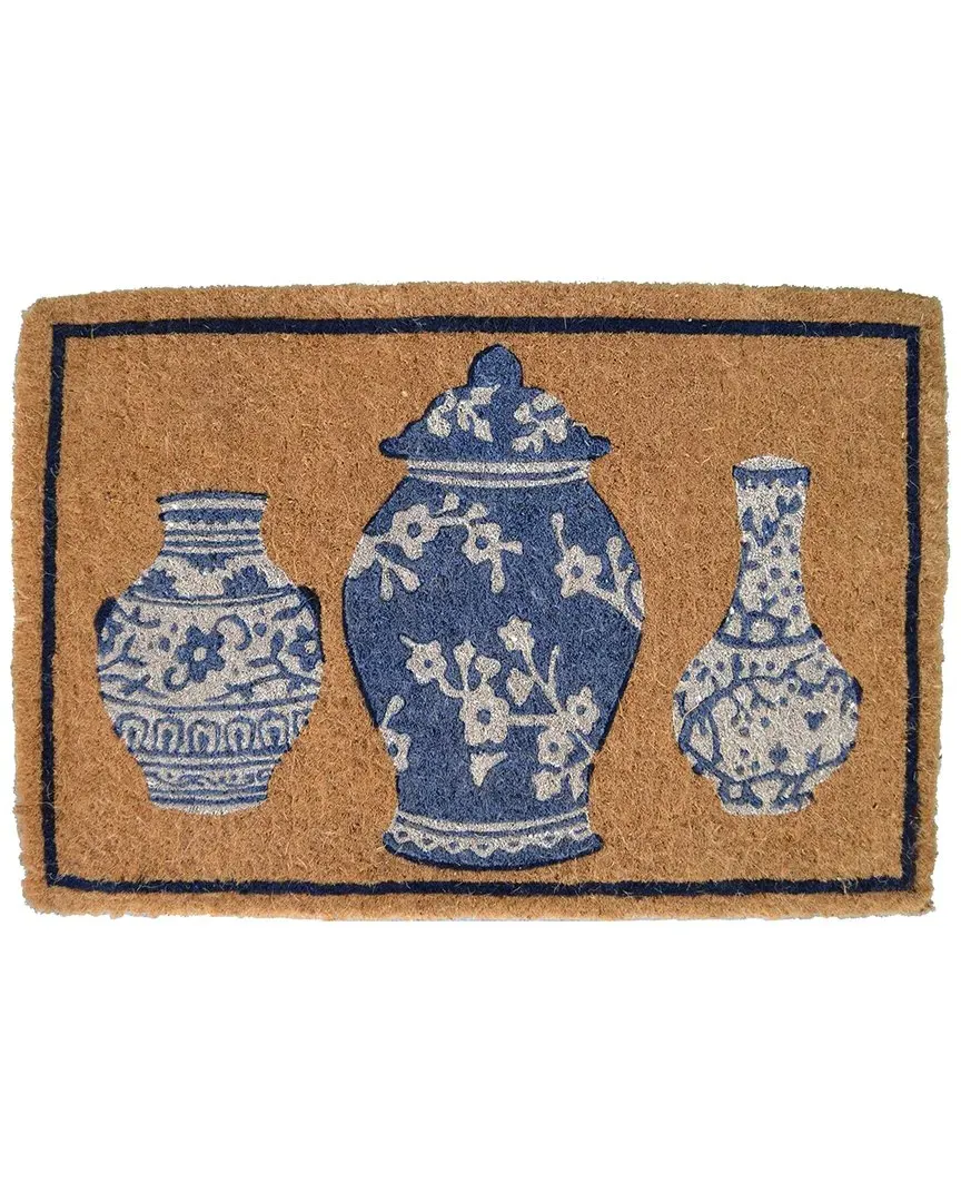 Ginger Jar Hand Woven Coir Doormat - Brown image