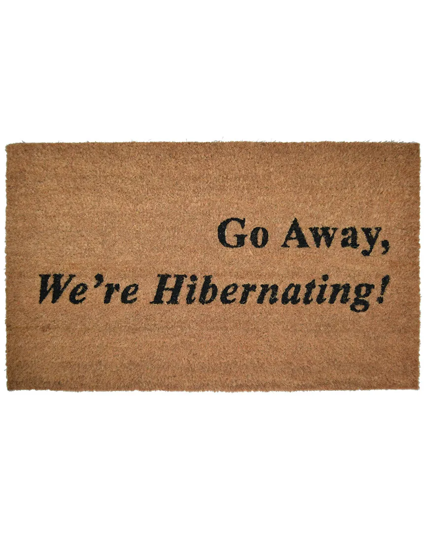 Hibernating Handmade Doormat - Brown image