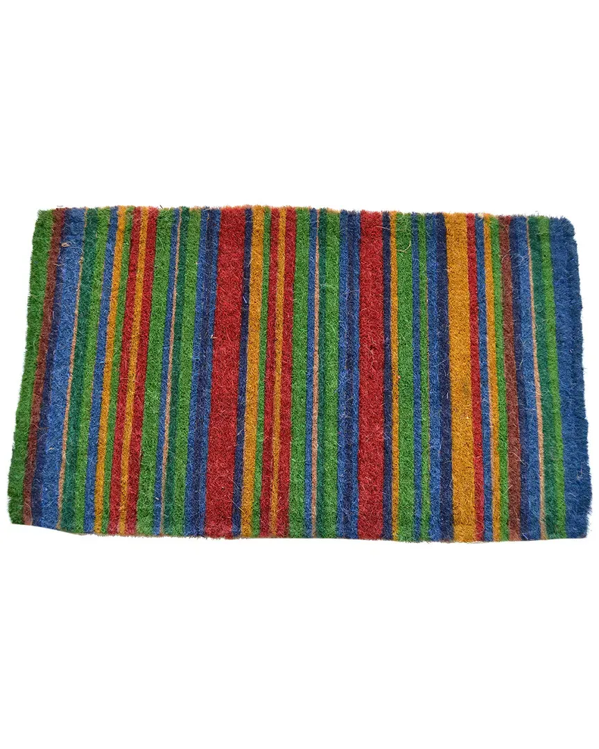Multi Color Stripes Doormat - Coir