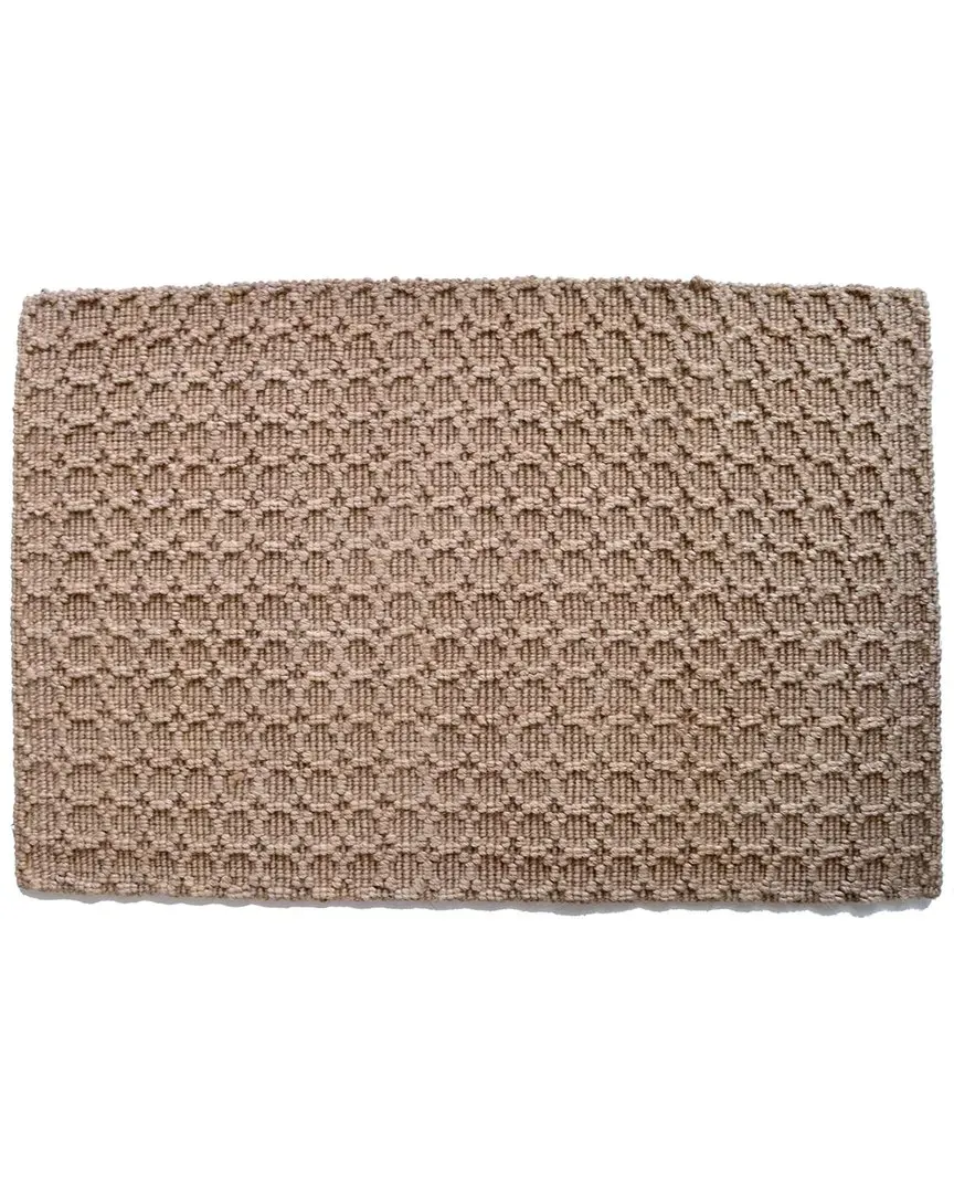 Natural Beehive Jute Rug - Brown image