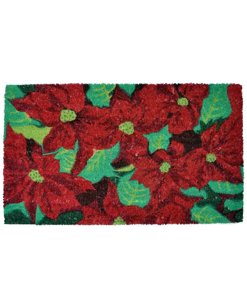 Poinsettia Doormat - Multicolor, Coir image