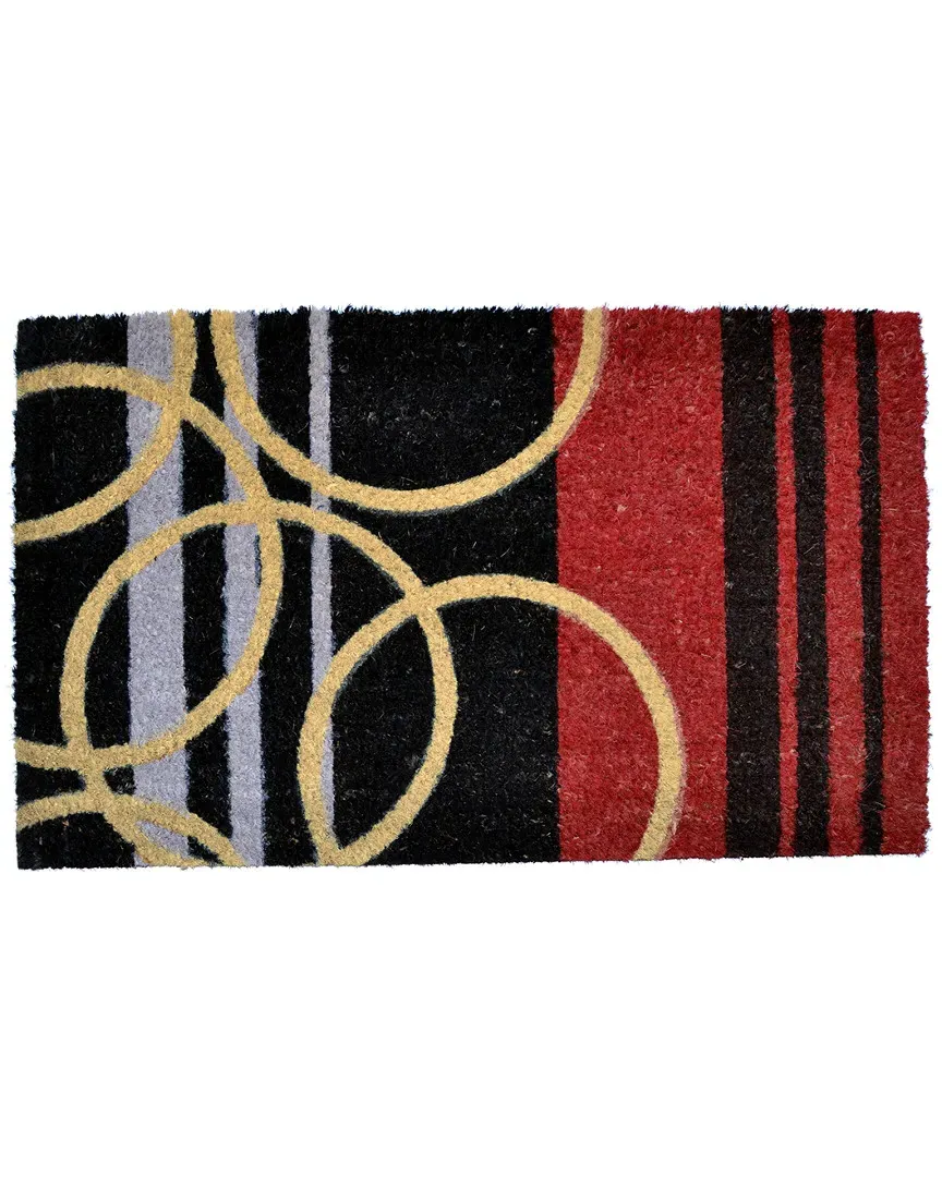 Stripes and Rings Doormat - Multicolor, Coir image