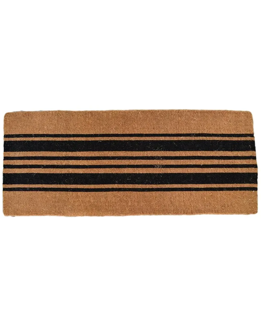 Stripes Hand-Woven Doormat - Brown, Coir
