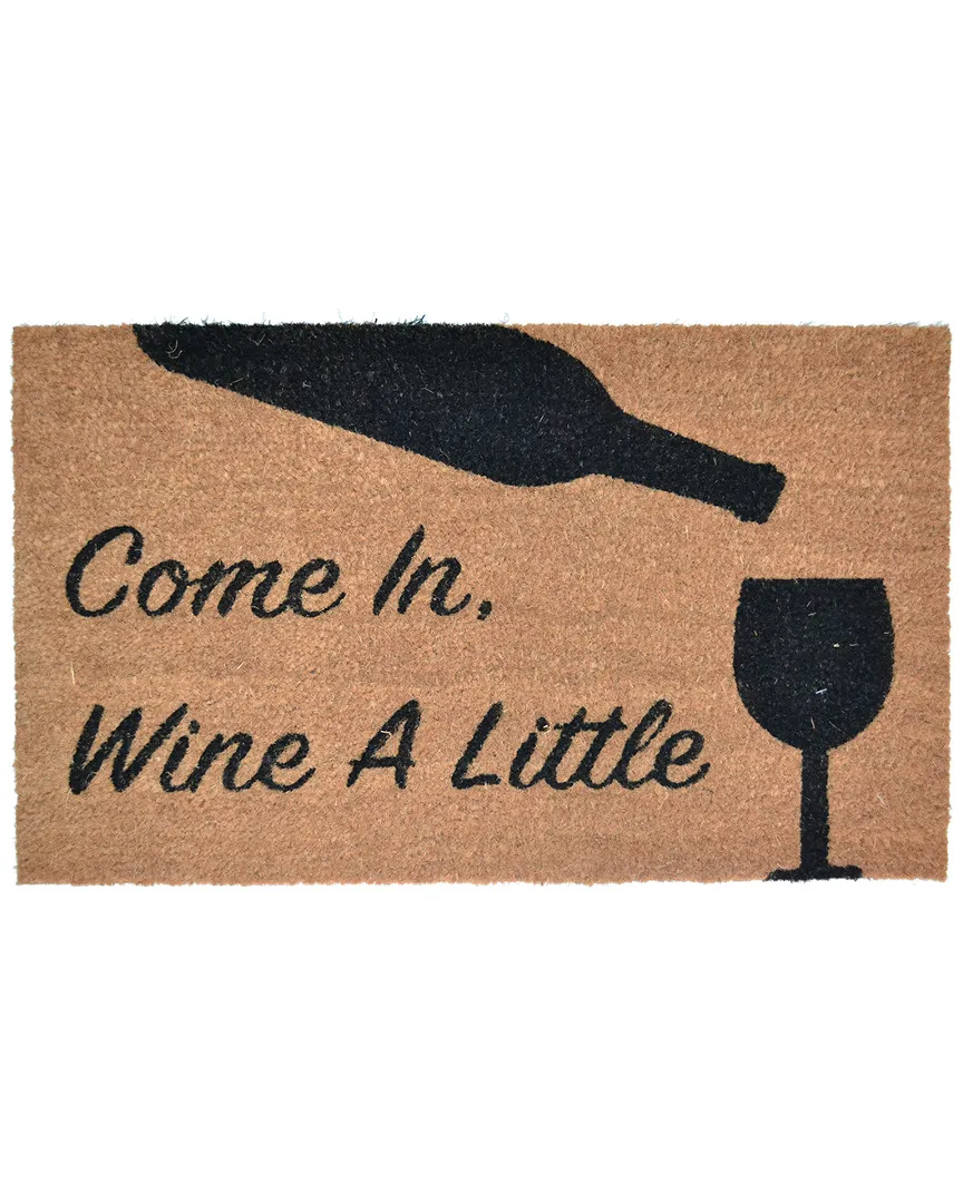 Wine aLittle Doormat - Brown image