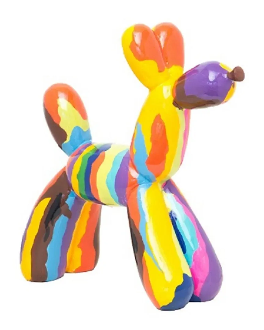 Graffiti Balloon Dog Sculpture - Multi-Color, Ceramic image