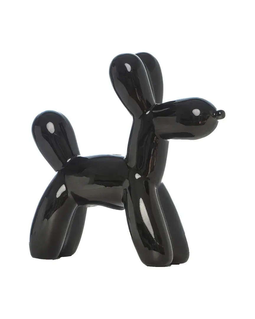 Plus Balloon Dog Bank - Black, Ceramic