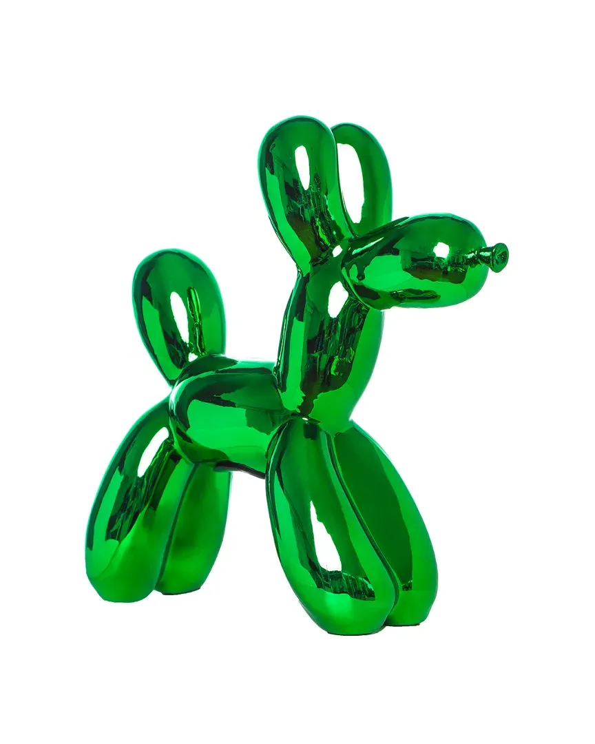 Plus Balloon Dog Bank - Green, Ceramic