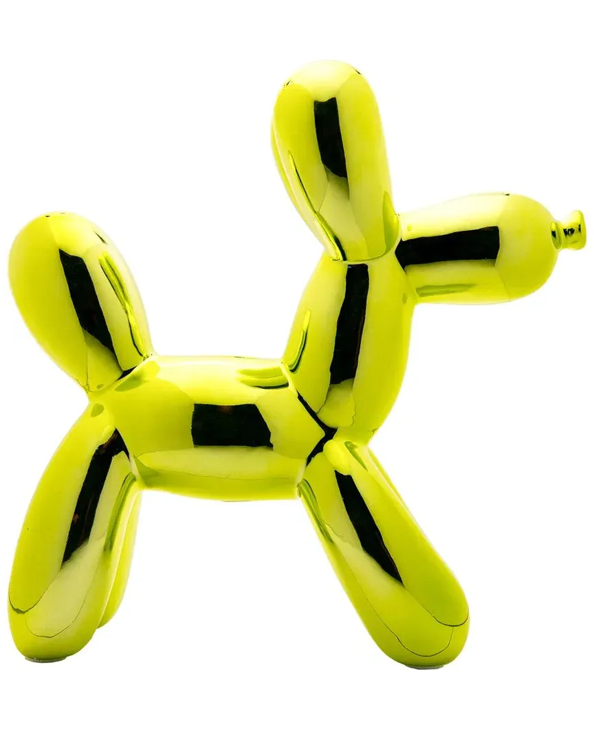 Plus Balloon Dog Bank - Lime, Ceramic