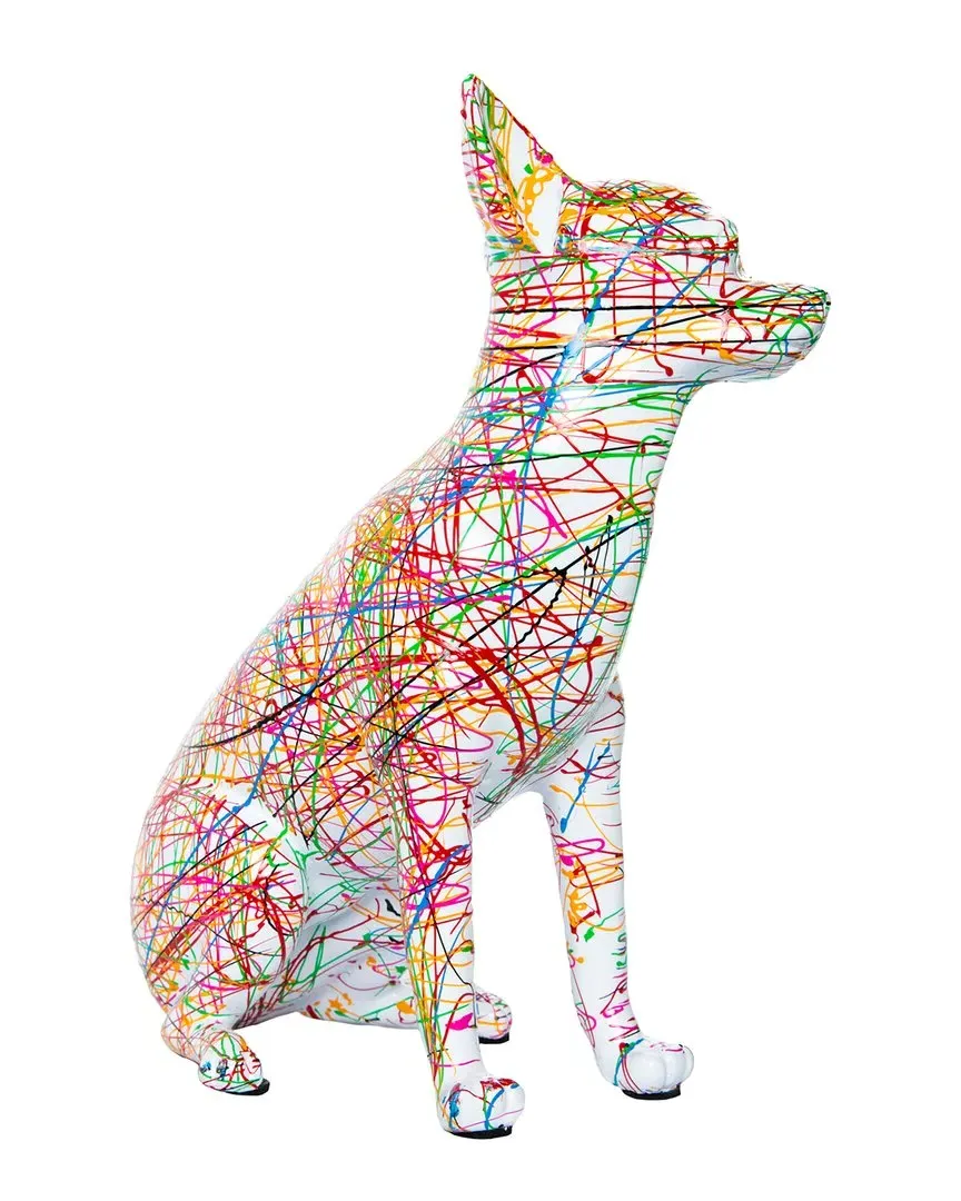 Plus Expressionist Chihuahua Figurine - Multi, Resin