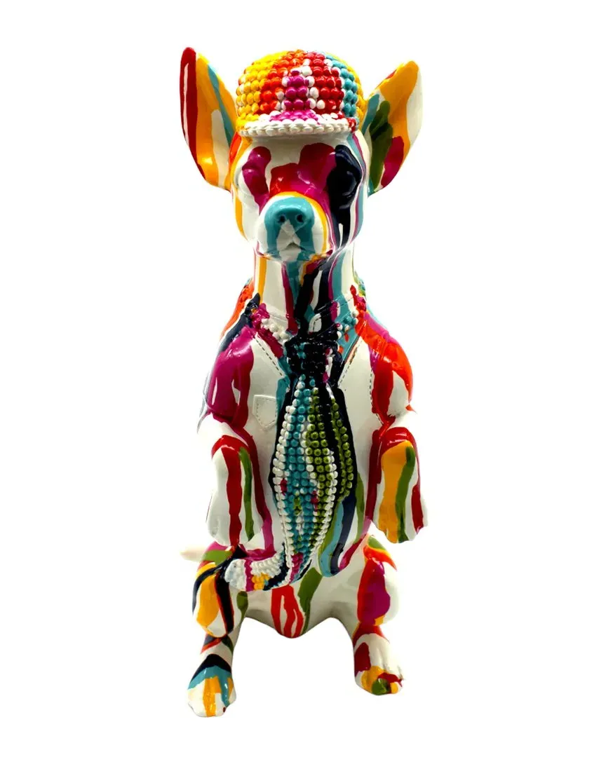 Plus Graffiti Chihuahua Standing Figurine - Multicolor, Resin image