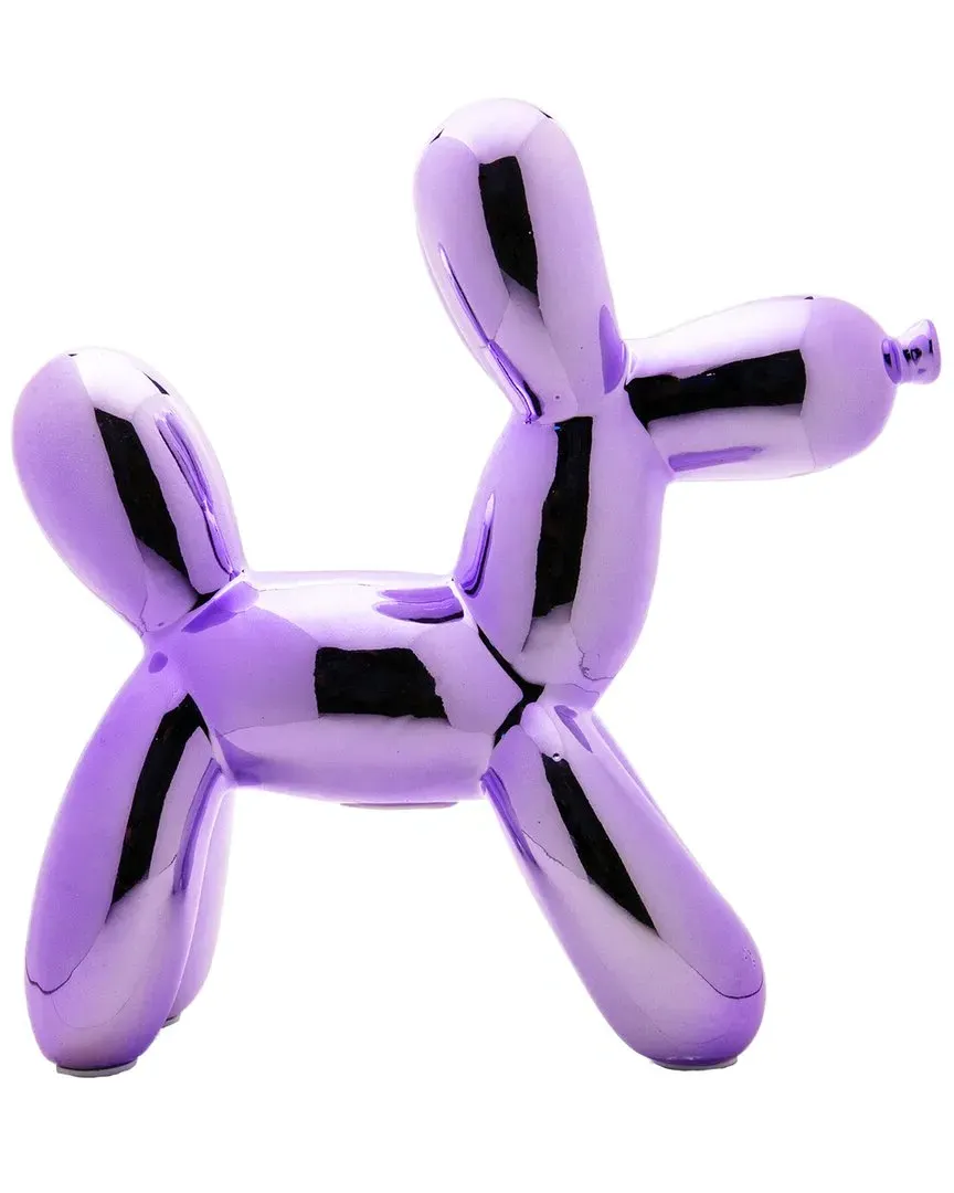 Plus Lavender Balloon Dog Bank - Lavender, Ceramic image