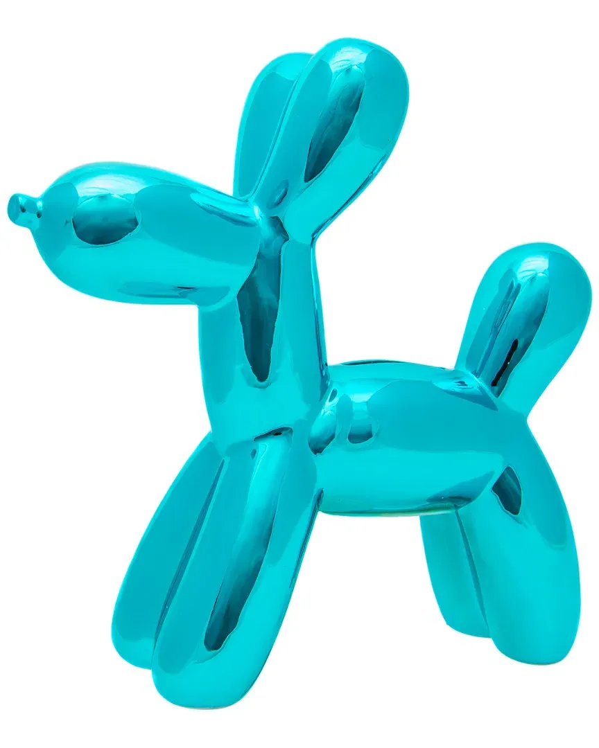 Plus Mini Balloon Dog Bank - Blue, Ceramic