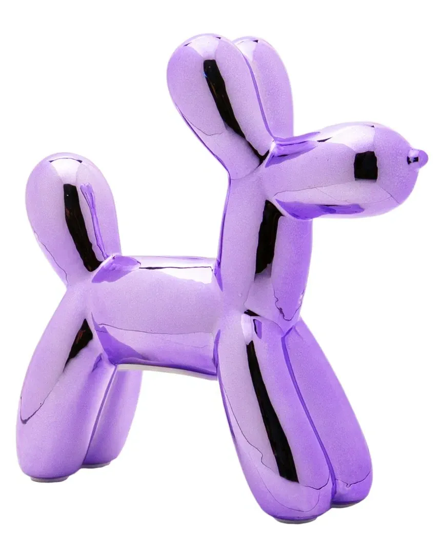 Plus Mini Balloon Dog Bank - Lavender, Ceramic