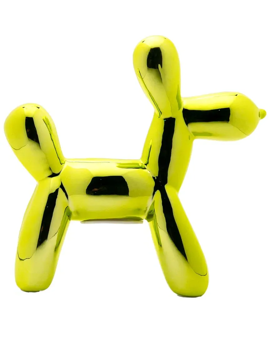 Plus Mini Balloon Dog Bank - Lime, Ceramic
