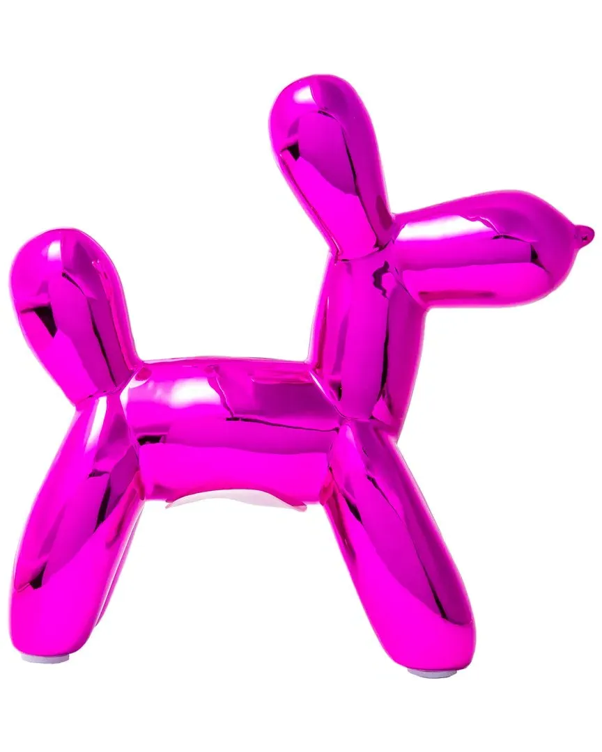 Plus Mini Balloon Dog Bank - Pink, Ceramic
