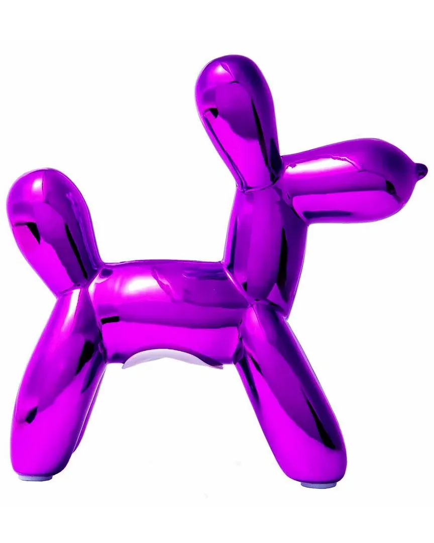 Plus Mini Balloon Dog Bank - Purple, Ceramic