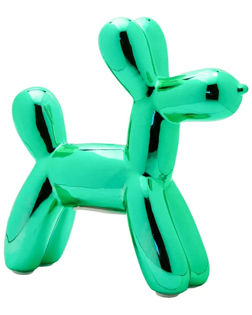 Plus Mini Balloon Dog Bank - Teal, Ceramic
