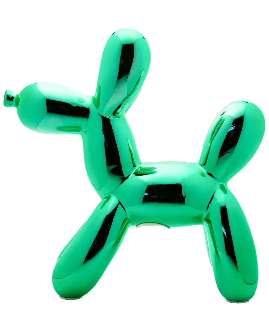 Plus Teal Balloon Dog Bank - Teal, Ceramic image