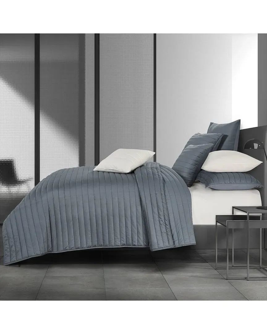 J. Queen Valencia Quilt Set - Steel Blue, Polyester image