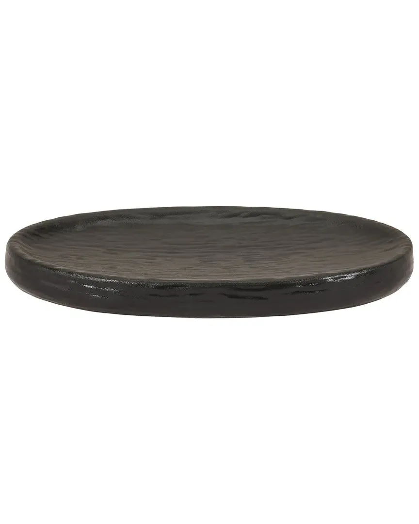 Stefano Bath Accessories Tray - Black, Stoneware