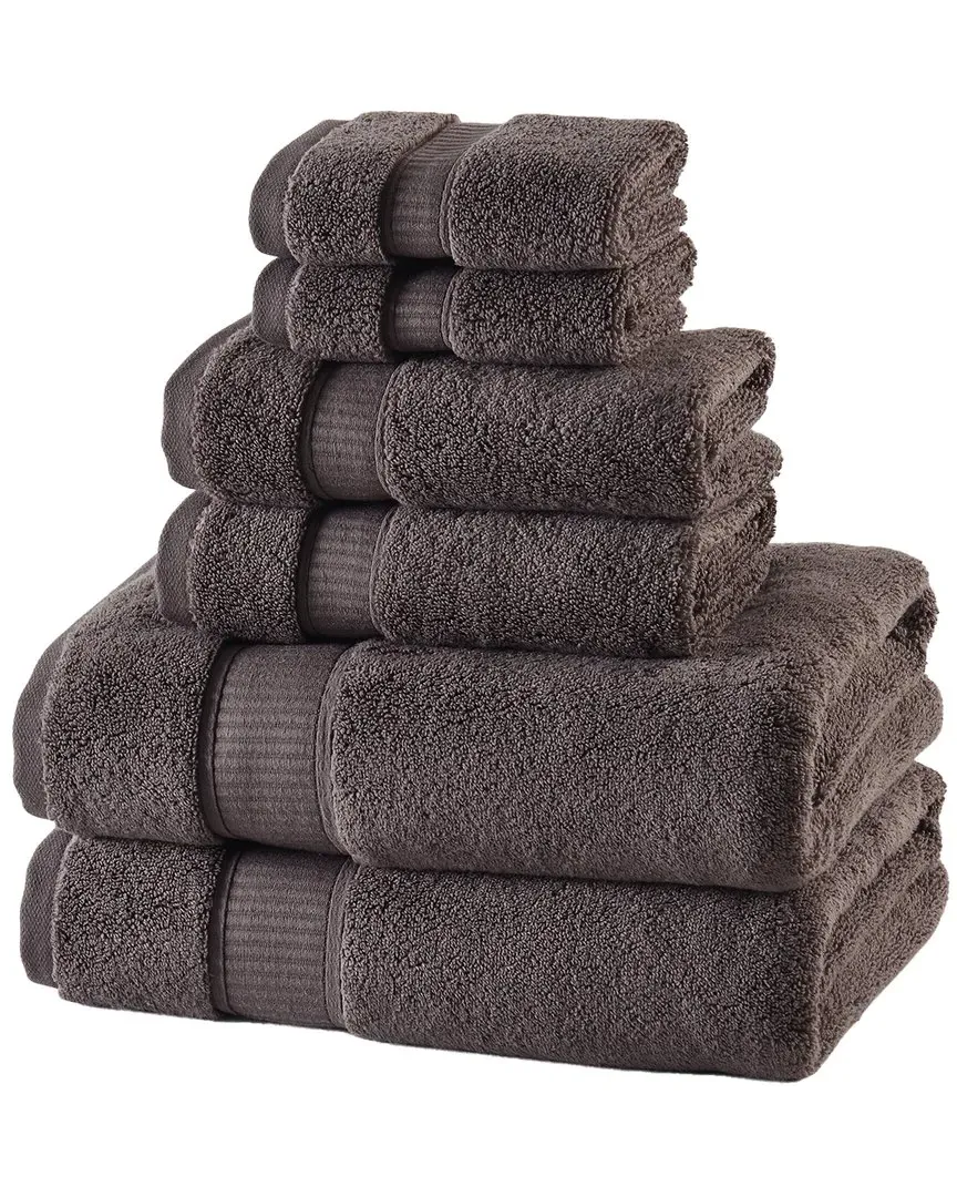 Belmore 6-Piece Towel Set - Aubergine, Cotton