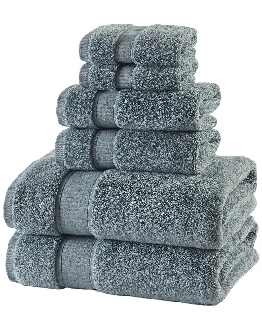 Belmore 6-Piece Towel Set - French Blue, Cotton