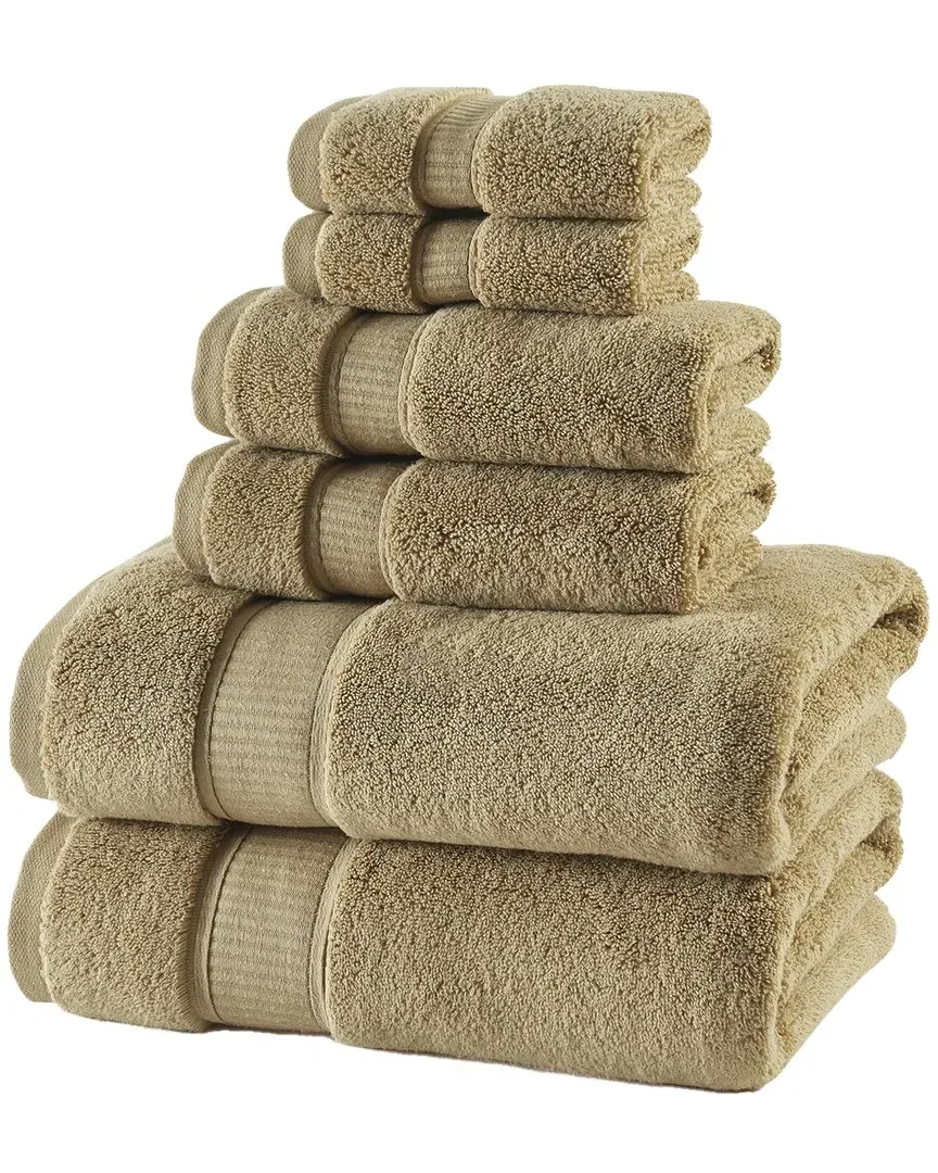 Belmore 6-Piece Towel Set - Wheat, Cotton
