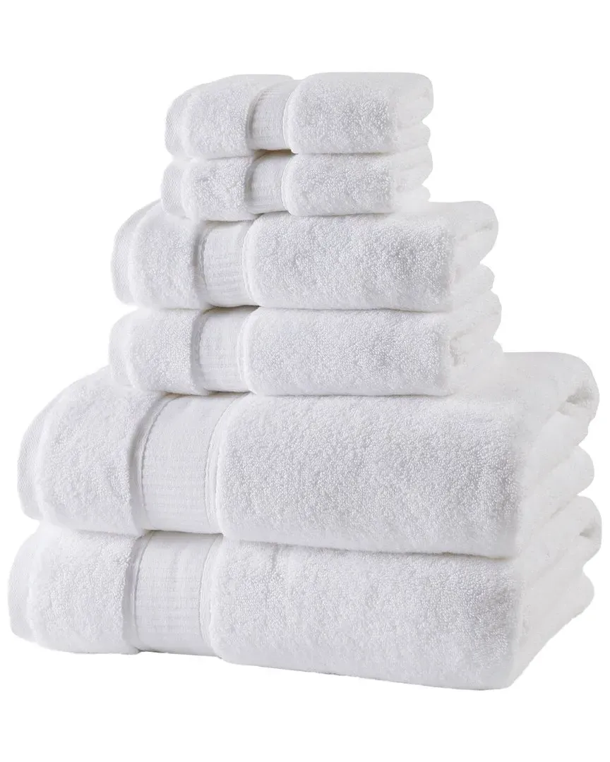 Belmore 6-Piece Towel Set - White, Cotton