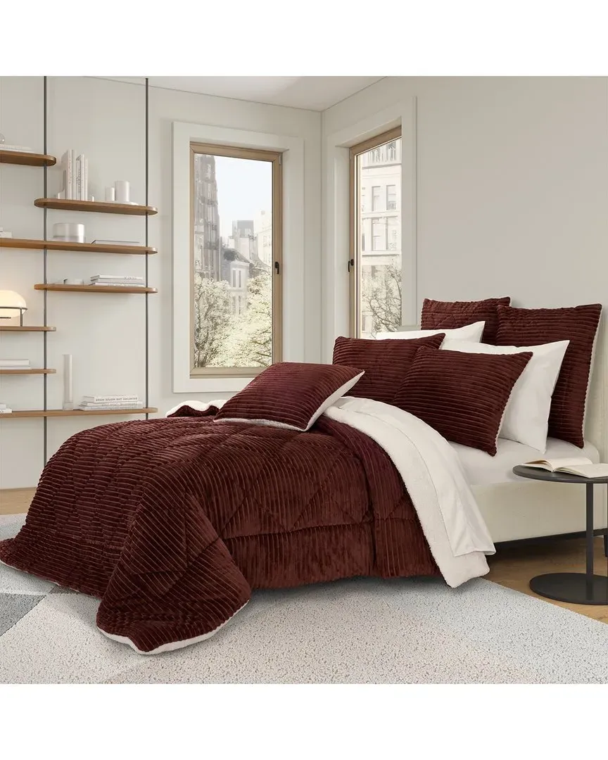 Everett Comforter Set - Brick, Polyester image