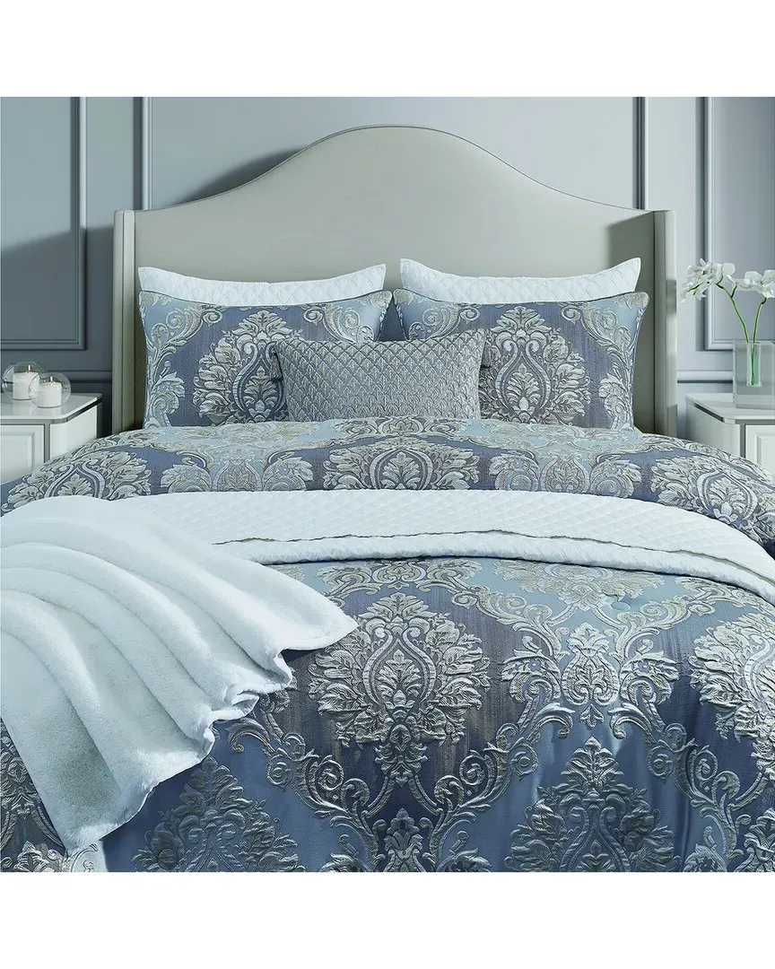 Krista Comforter Set - Powder Blue, Polyester