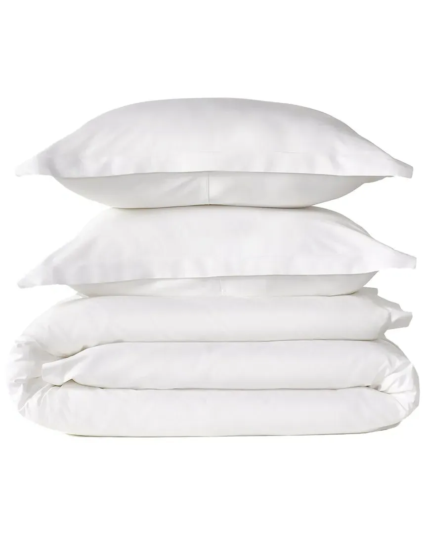 Premier Sateen Full/Queen 3pc Duvet Cover Set - White, Cotton image