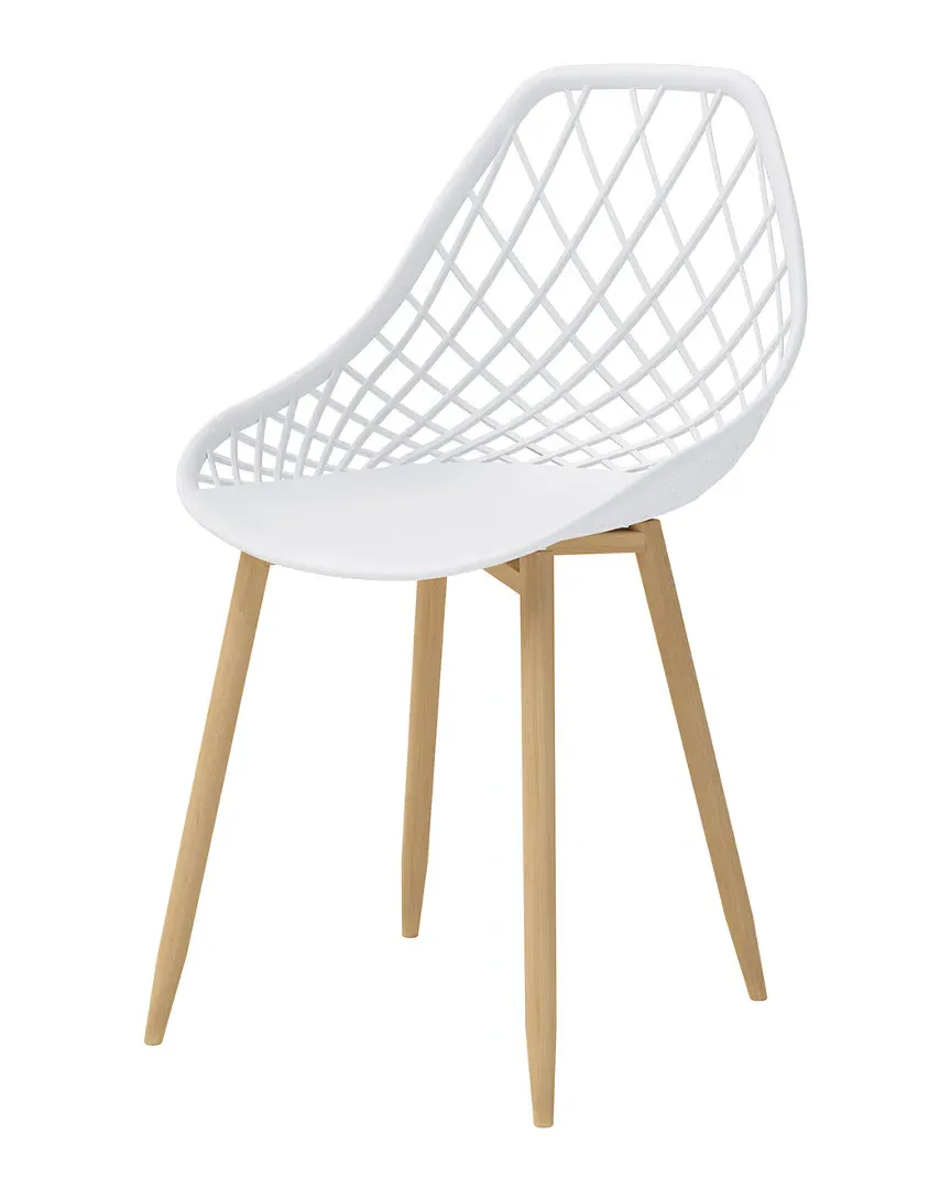 Jamesdar Set of 2 Kurv Dining Chairs - White image