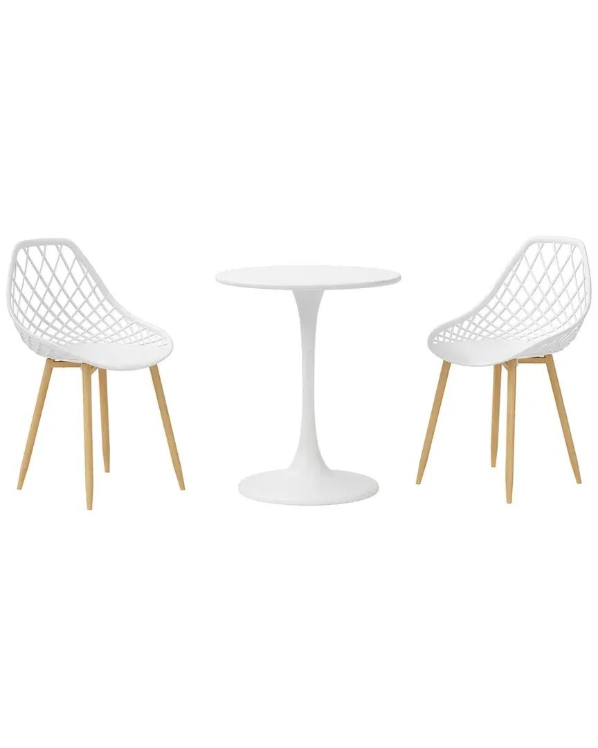 Kurv 3-Piece Bistro Set - White
