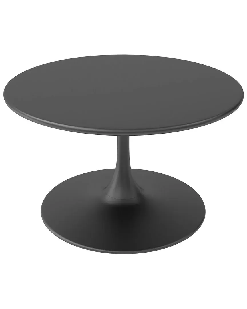 Kurv Round Bistro Coffee Table - Black, Steel image