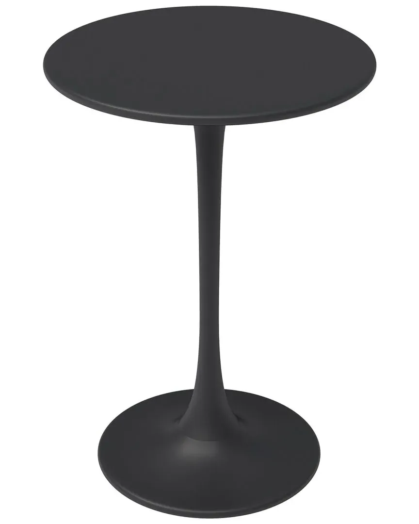 Kurv Round Counter Height Bistro Table - Black, Steel image