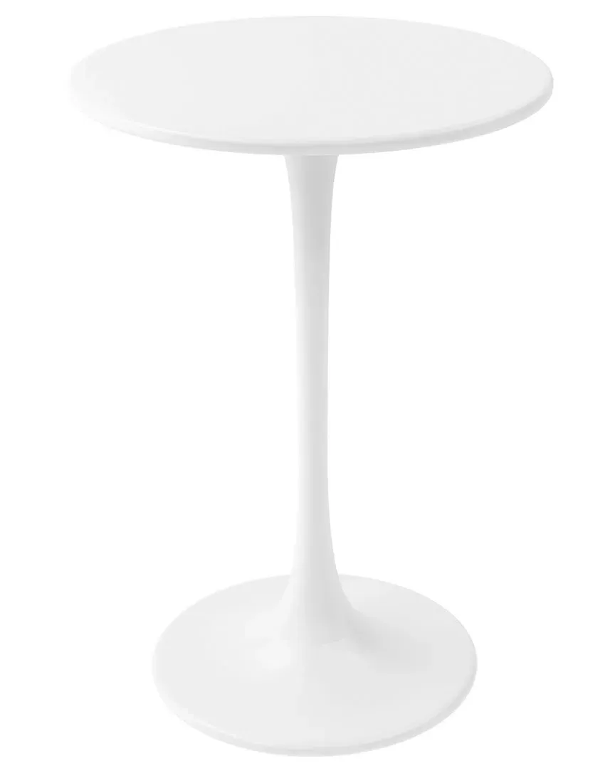 Kurv Round Counter Height Bistro Table - White, Steel