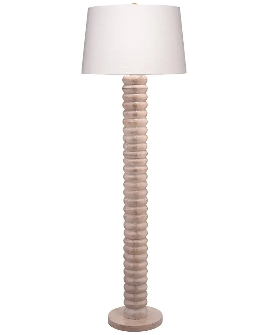 Abacus 1-Light Floor Lamp - Natural, Mango Wood image
