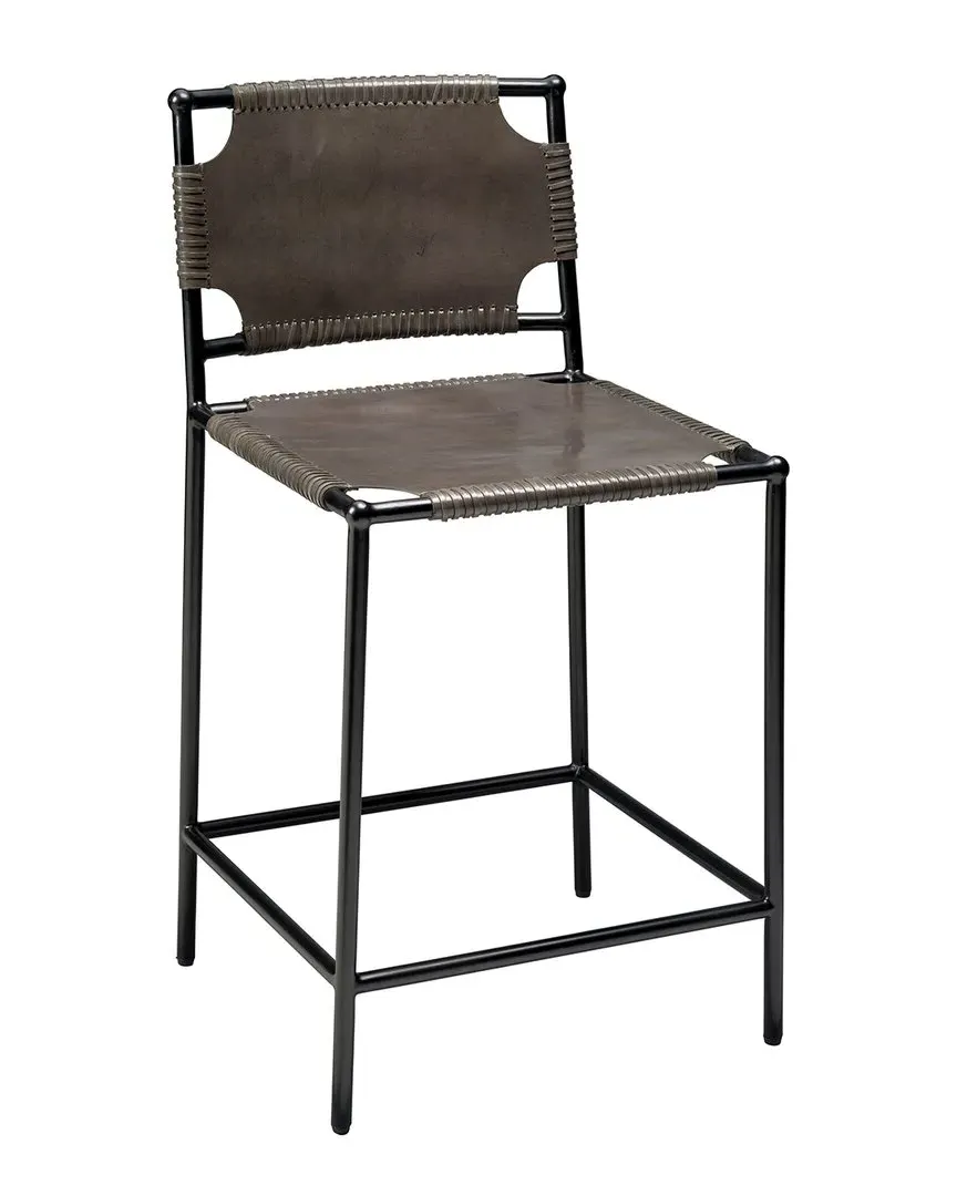 Asher Counter Stool - Grey, Leather image