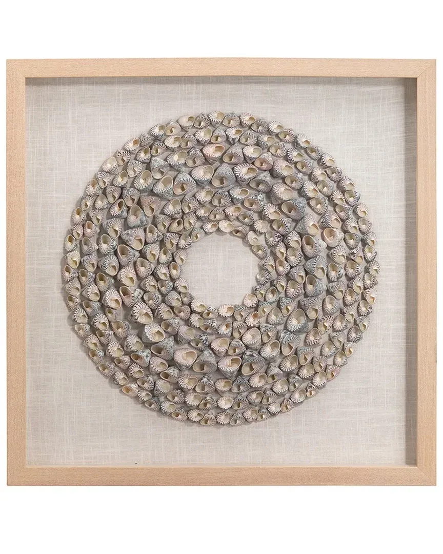 Bora Bora Framed Wall Art - Brown, Pine Wood image